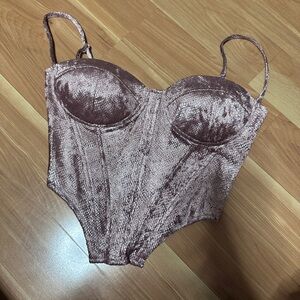 Pink&purple Bustier Top